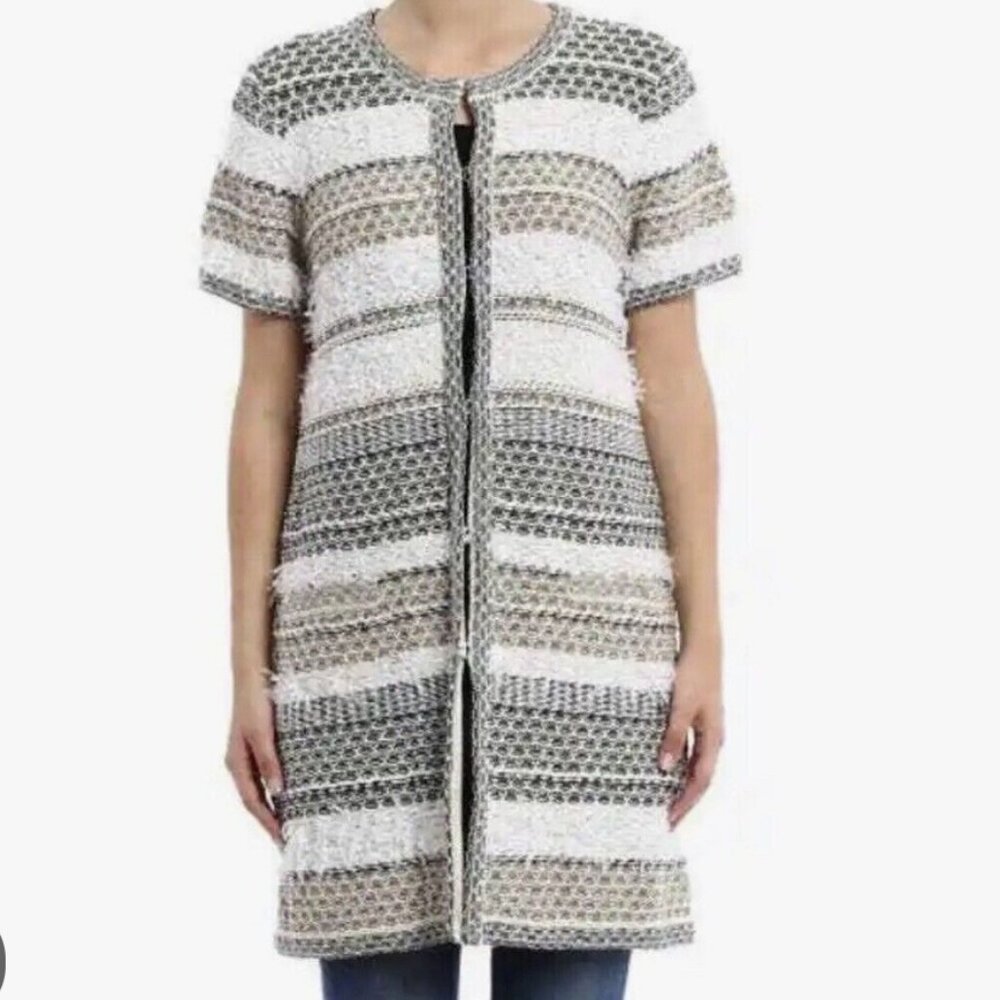 Diane von Furstenberg Arryn Metallic Sweater Tunic SIZE SMALL